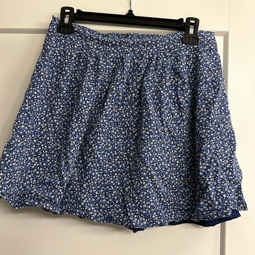 Blue Floral Skirt